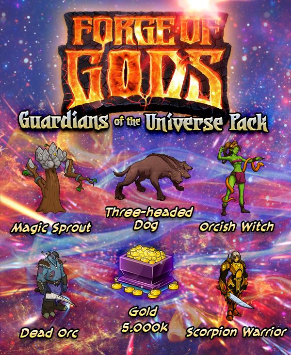Forge of Gods giveawayFree Guardians of the Universe Pack