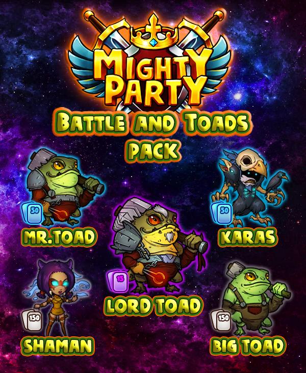Mighty Party Giveaway free Battle and Toads