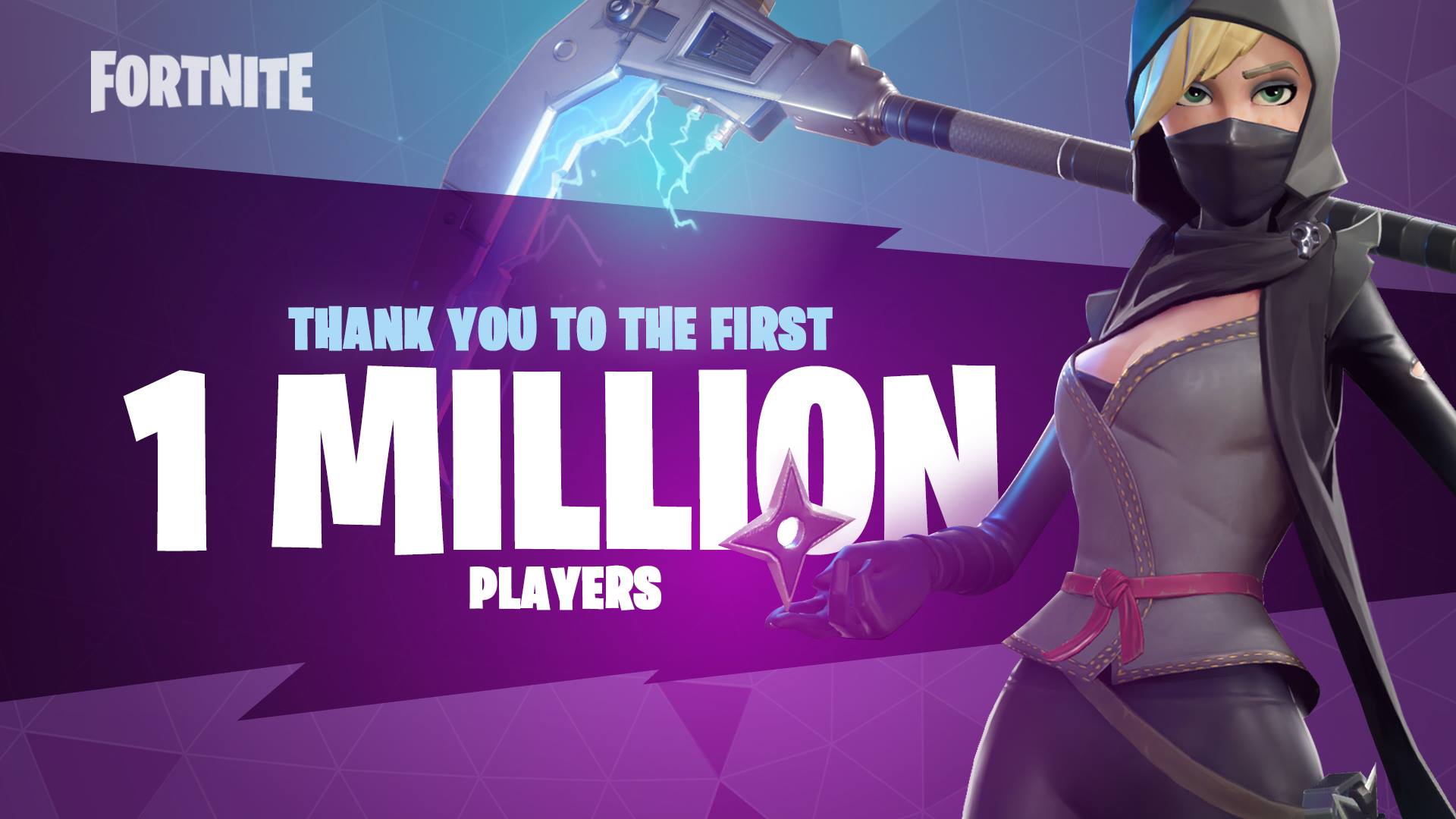 fortnite 1 million players