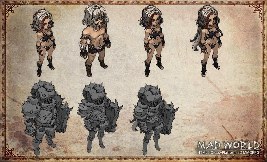 Mad World's female character models