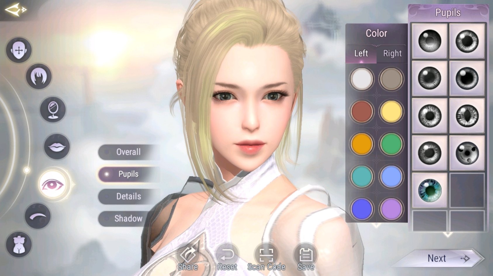 Perfect World Mobile Wizard Character Creation