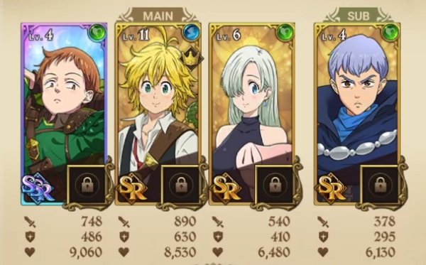 The Seven Deadly Sins Grand Cross Best Team Starters