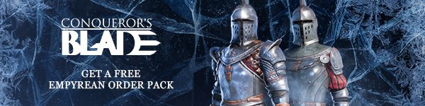 Conqueror's Blade Free Gift Pack Giveaway