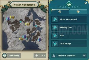 Ni no Kuni Cross Worlds Winter Wonderland Chests and Vistas Locations