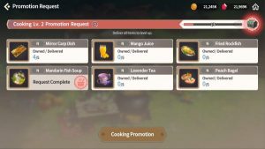 Summoners War Chronicles Cooking Recipes Level 2 List Guide
