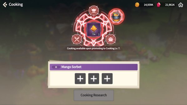 Summoners War Chronicles Cooking Recipes List Level 7 Dishes