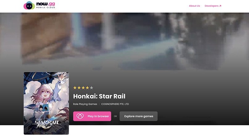 how to play Honkai: Star Rail on PC without downloading Now.gg